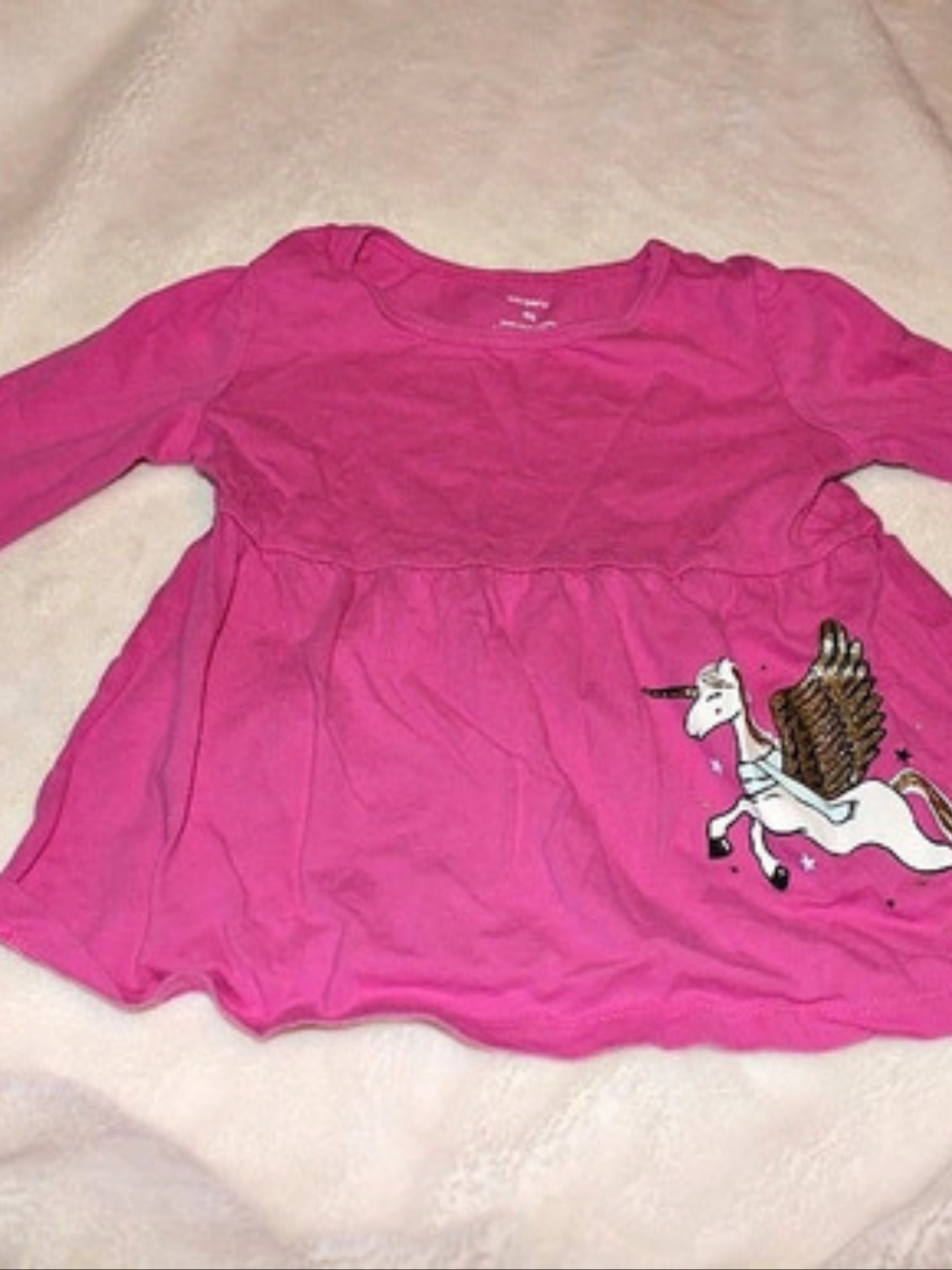 Carter's Girls Size 4T Pink Unicorn Dress
